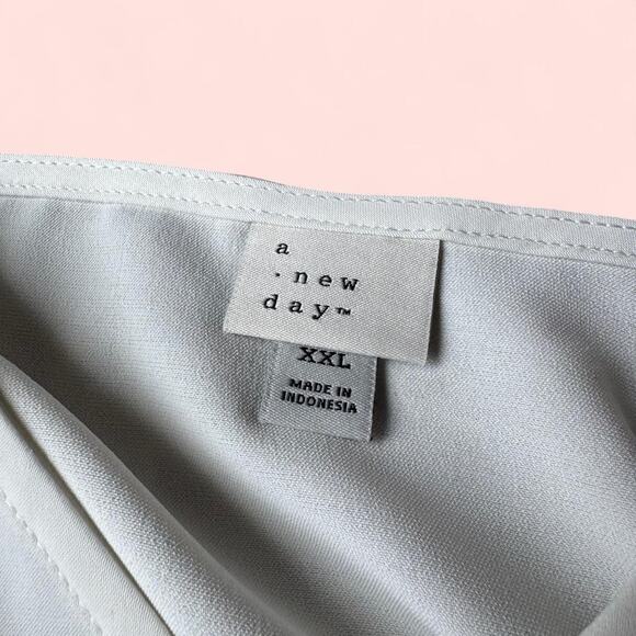 Target A New Day Ivory Chiffon Slip Cami Tank Top size XXL - Picture 3 of 3